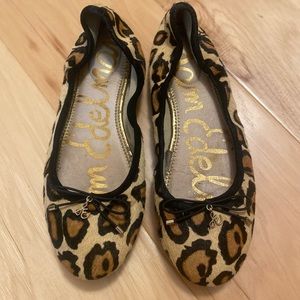 Sam Edelman Bow Detail Cheetah flats